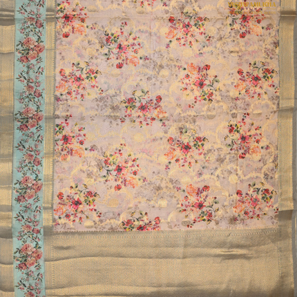 Semi Chiniya Silk Sarees-VSCS1E gray