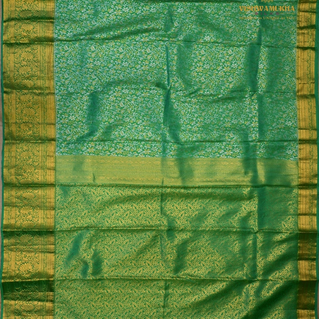 Semi pattu sarees-VSSP54A Green