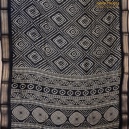 Bandhini Saree-VSBN1F black
