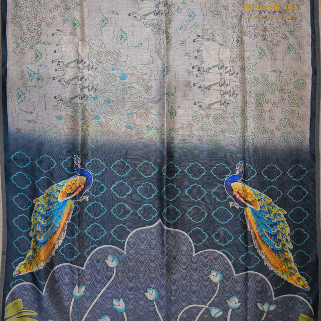 Chanderi Sarees-VSC36A Blue