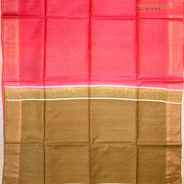 Chanderi Saree-VSC23 Pink