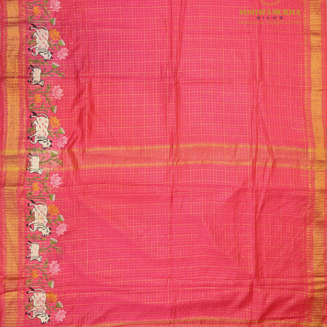 Chanderi saree-VSC32 Pink (2)