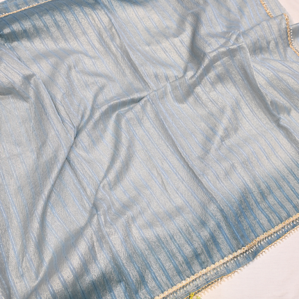 Crushed Organza Sarees-VSOF07