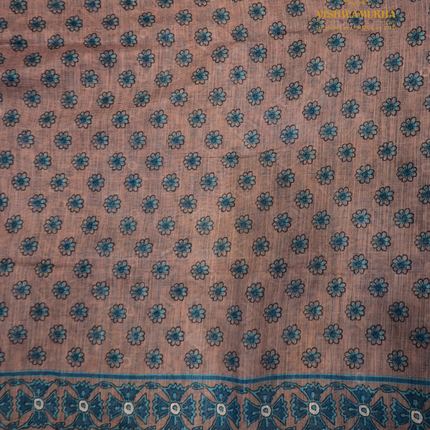 Linen Sarees-VSL15 Chiku