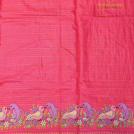 Chanderi saree-VSC33 Pink (2)