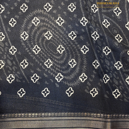 Bandhini Saree-VSBN1F black