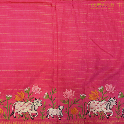 Chanderi saree-VSC32 Pink (2)