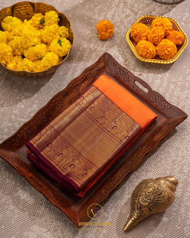 Kanchipuram Silk Saree-VSKP59