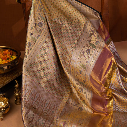 Kanchipuram Silk Saree-VSKP64