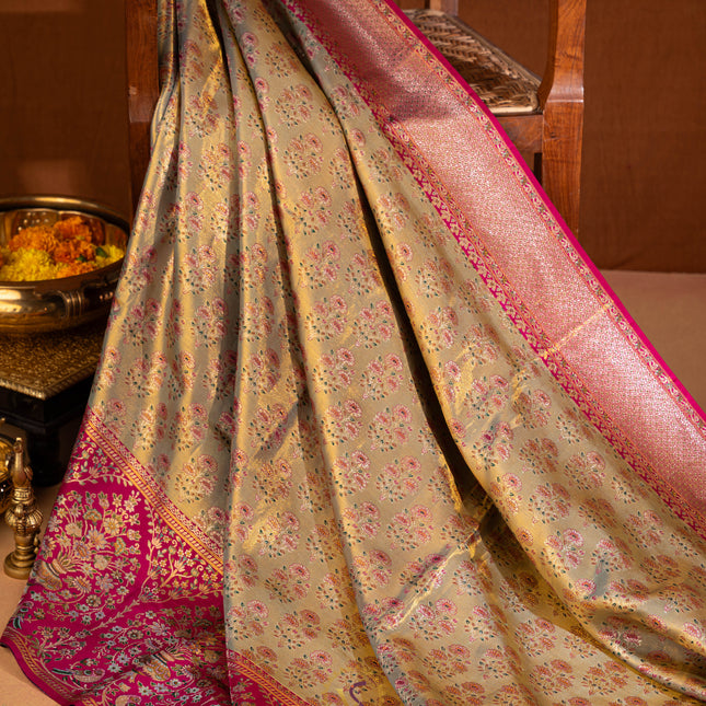 Kanchipuram Silk Saree-VSKP72