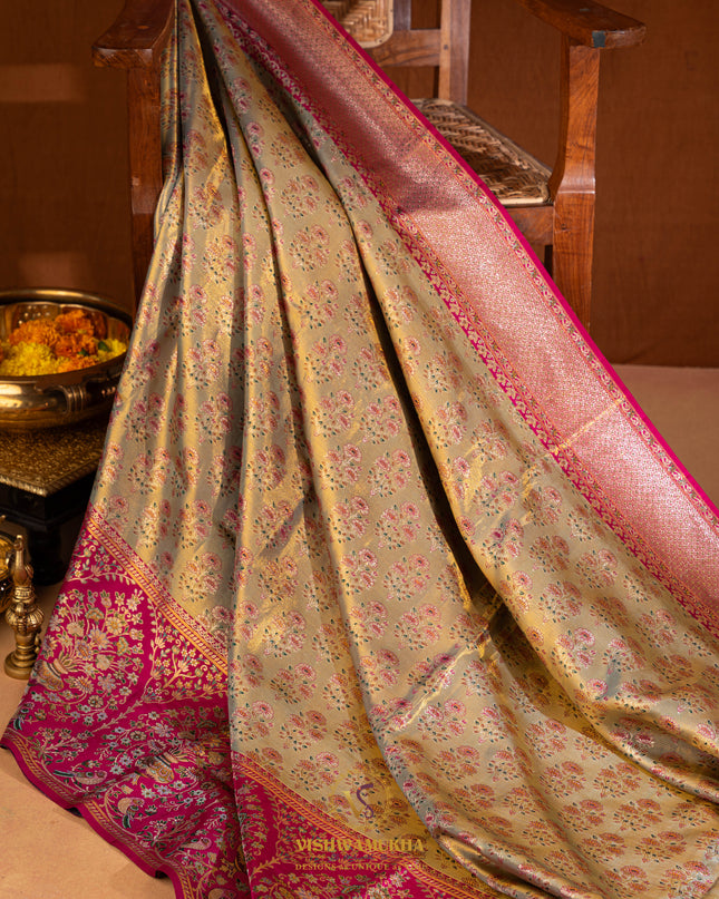 Kanchipuram Silk Saree-VSKP72