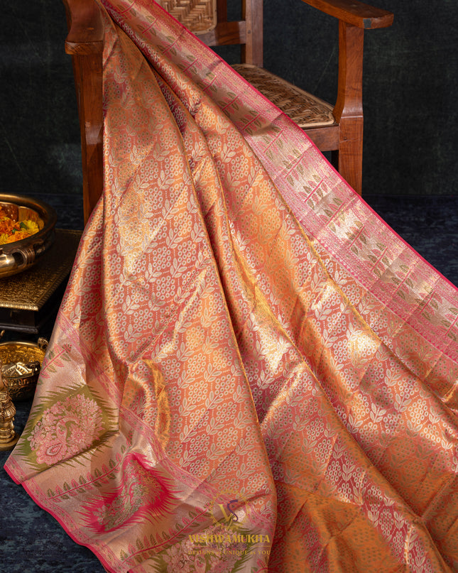 Kanchipuram Silk Saree-VSKP89