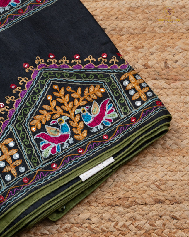 Pure Tussar Silk Sarees-05